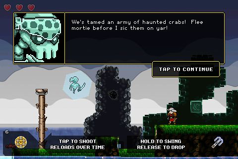 Gameplay screenshots of the Hook: Worlds for iPad, iPhone or iPod.