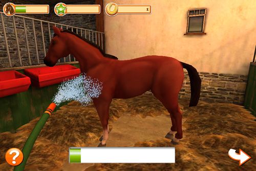 Gameplay screenshots of the Horse world 3D: My riding Horse. Christmas edition for iPad, iPhone or iPod.