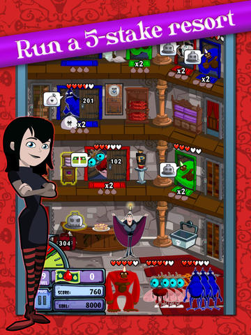 Gameplay screenshots of the Hotel Transylvania Dash for iPad, iPhone or iPod.