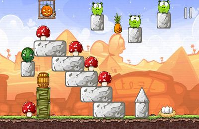 Gameplay screenshots of the Hungry Piggy for iPad, iPhone or iPod.