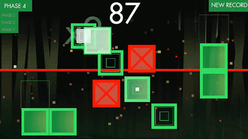 Gameplay screenshots of the Hyper square for iPad, iPhone or iPod.