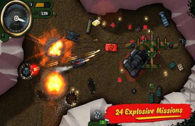 Gameplay screenshots of the iBomber Attack for iPad, iPhone or iPod.