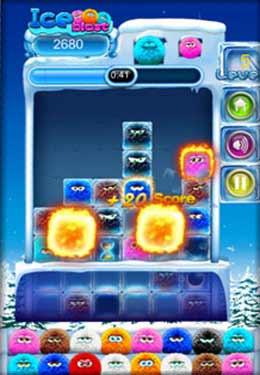 Gameplay screenshots of the Ice Blast for iPad, iPhone or iPod.