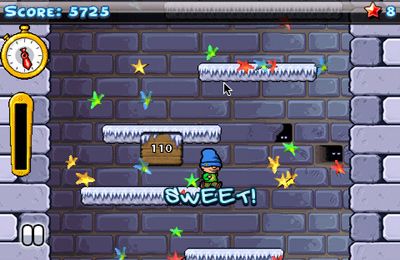Gameplay screenshots of the Icy Tower for iPad, iPhone or iPod.