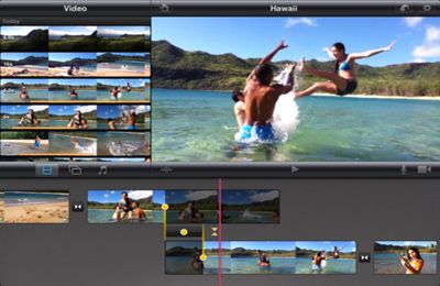 Gameplay screenshots of the iMovie for iPad, iPhone or iPod.