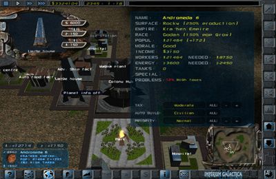 Gameplay screenshots of the Imperium Galactica 2 for iPad, iPhone or iPod.