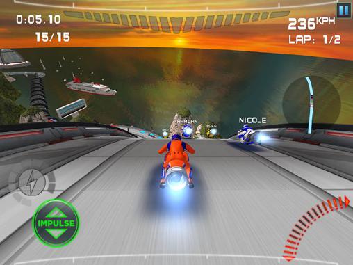 Gameplay screenshots of the Impulse GP for iPad, iPhone or iPod.