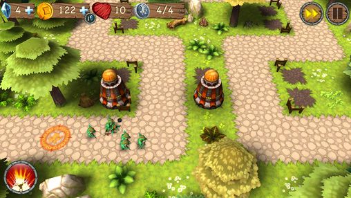 Gameplay screenshots of the Incoming! Goblins attack for iPad, iPhone or iPod.