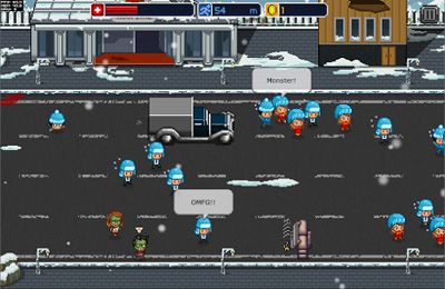 Gameplay screenshots of the Infectonator: Hot Chase for iPad, iPhone or iPod.