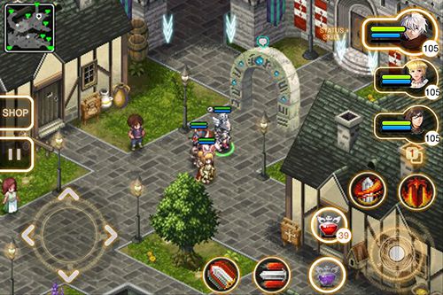 Gameplay screenshots of the Inotia 4: Assassin of Berkel for iPad, iPhone or iPod.