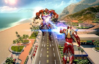 Gameplay screenshots of the Iron Man 3 – The Official Game for iPad, iPhone or iPod.