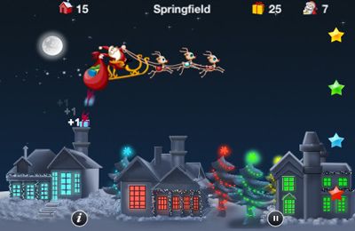 Gameplay screenshots of the iSanta for iPad, iPhone or iPod.
