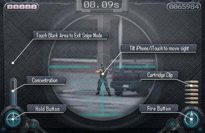 Gameplay screenshots of the iSniper 1 for iPad, iPhone or iPod.