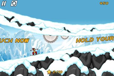 Gameplay screenshots of the iStunt 2 - Snowboard for iPad, iPhone or iPod.