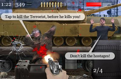 Gameplay screenshots of the iTerrorists for iPad, iPhone or iPod.