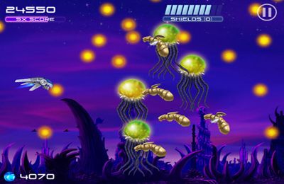 Gameplay screenshots of the JAM: Jets Aliens Missiles for iPad, iPhone or iPod.