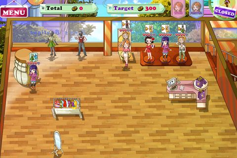 Gameplay screenshots of the Jean's boutique 2 for iPad, iPhone or iPod.