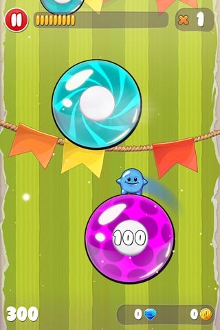 Gameplay screenshots of the Jelly jumpers for iPad, iPhone or iPod.
