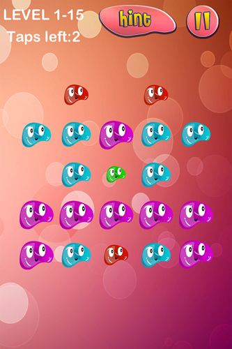 Gameplay screenshots of the Jelly puzzle popper for iPad, iPhone or iPod.