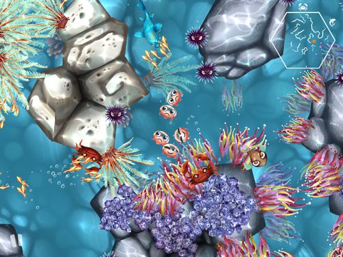 Gameplay screenshots of the Jelly reef for iPad, iPhone or iPod.
