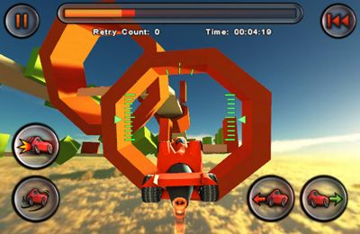 Gameplay screenshots of the Jet Car Stunts for iPad, iPhone or iPod.