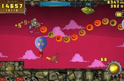 Gameplay screenshots of the Jet Dudes for iPad, iPhone or iPod.