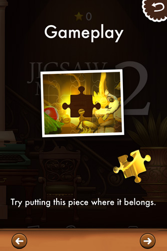 Gameplay screenshots of the Jigsaw mansion 2 for iPad, iPhone or iPod.