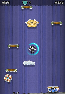 Gameplay screenshots of the Jump and Fly for iPad, iPhone or iPod.