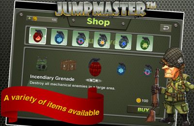 Gameplay screenshots of the Jumpmaster for iPad, iPhone or iPod.