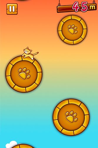 Gameplay screenshots of the Jump'n roll cat for iPad, iPhone or iPod.