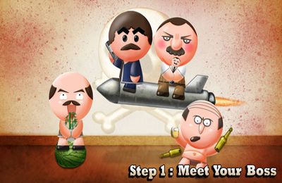 Gameplay screenshots of the Kick the Boss for iPad, iPhone or iPod.