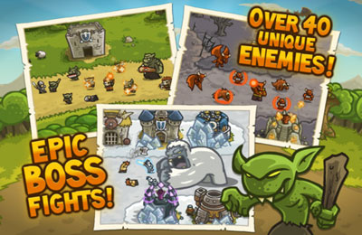 Gameplay screenshots of the Kingdom Rush for iPad, iPhone or iPod.
