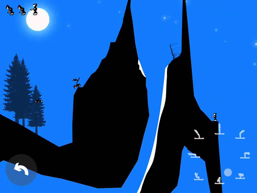 Gameplay screenshots of the Krashlander: Ski, jump, crash! for iPad, iPhone or iPod.