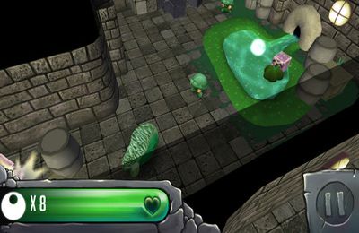 Gameplay screenshots of the Krog for iPad, iPhone or iPod.