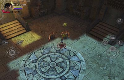 Gameplay screenshots of the Lara Croft and the Guardian of Light for iPad, iPhone or iPod.