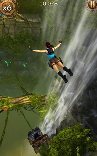 Gameplay screenshots of the Lara Croft: Relic run for iPad, iPhone or iPod.