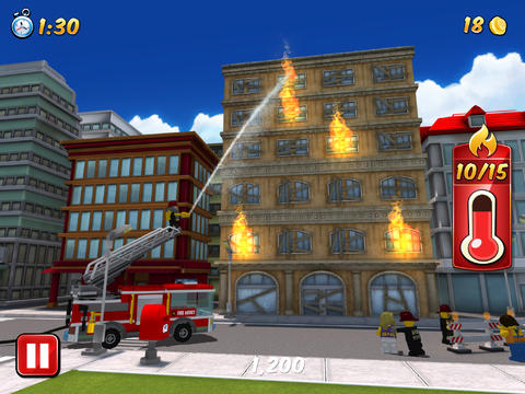Gameplay screenshots of the Lego city: My city for iPad, iPhone or iPod.
