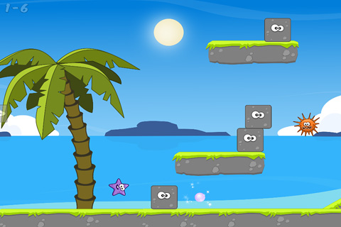 Gameplay screenshots of the Little starfish for iPad, iPhone or iPod.