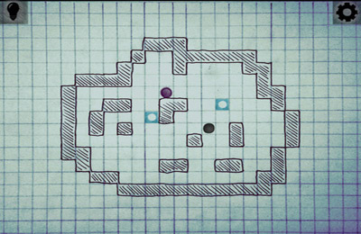 Gameplay screenshots of the Logic Maze for iPad, iPhone or iPod.