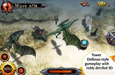 Gameplay screenshots of the Lord of the Rings Middle-Earth Defense for iPad, iPhone or iPod.