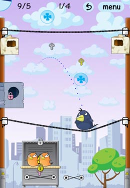 Gameplay screenshots of the Lucky Birds City for iPad, iPhone or iPod.