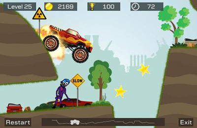 Gameplay screenshots of the Mad Truck 2 for iPad, iPhone or iPod.