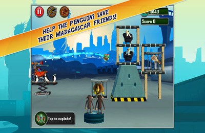 Gameplay screenshots of the Madagascar Math Ops for iPad, iPhone or iPod.
