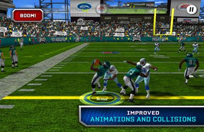 Gameplay screenshots of the Madden NFL 12 for iPad, iPhone or iPod.