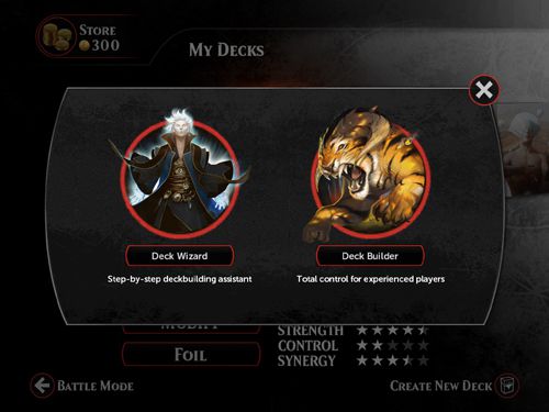 Gameplay screenshots of the Magic duels for iPad, iPhone or iPod.