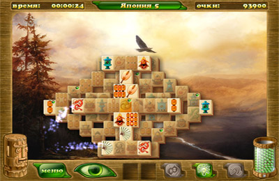 Gameplay screenshots of the Mahjong Artifacts 2 for iPad, iPhone or iPod.