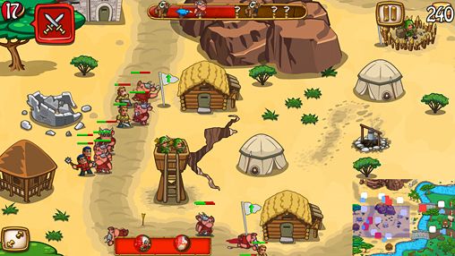 Gameplay screenshots of the Man at arms TD for iPad, iPhone or iPod.