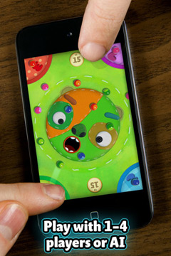 Gameplay screenshots of the Marble Mixer for iPad, iPhone or iPod.