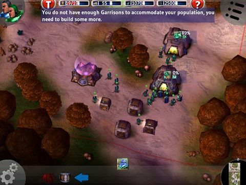 Gameplay screenshots of the Marine siege for iPad, iPhone or iPod.