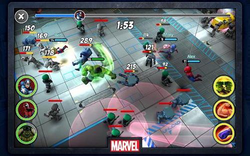 Gameplay screenshots of the Marvel: Mighty heroes for iPad, iPhone or iPod.